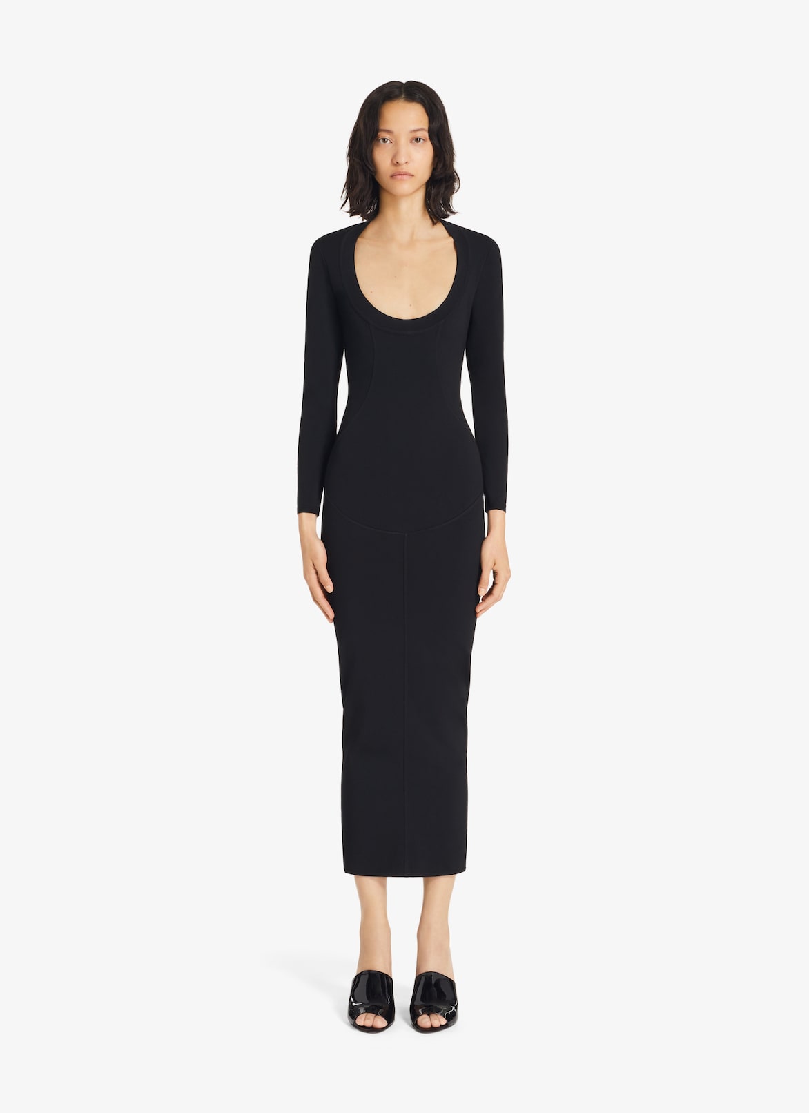 Black Fitted tube Dress ALAÏA BLACK BLACK FITTED TUBE DRESS